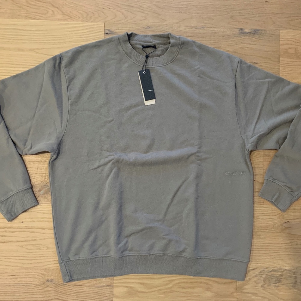 Zanerobe Orgo Crew Sweat Dk Moss Size: XXL
